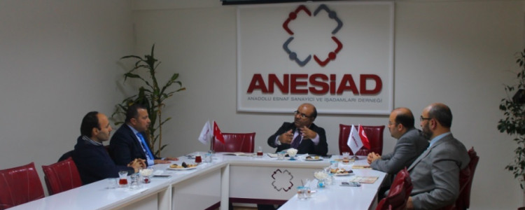 Filistin-Türk İşadamları Derneği Anesiad'ı ziyaret etti.